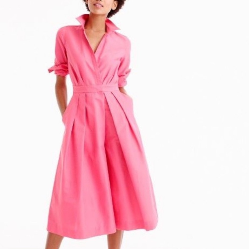 J.Crew Pink Wide-leg Jumpsuit